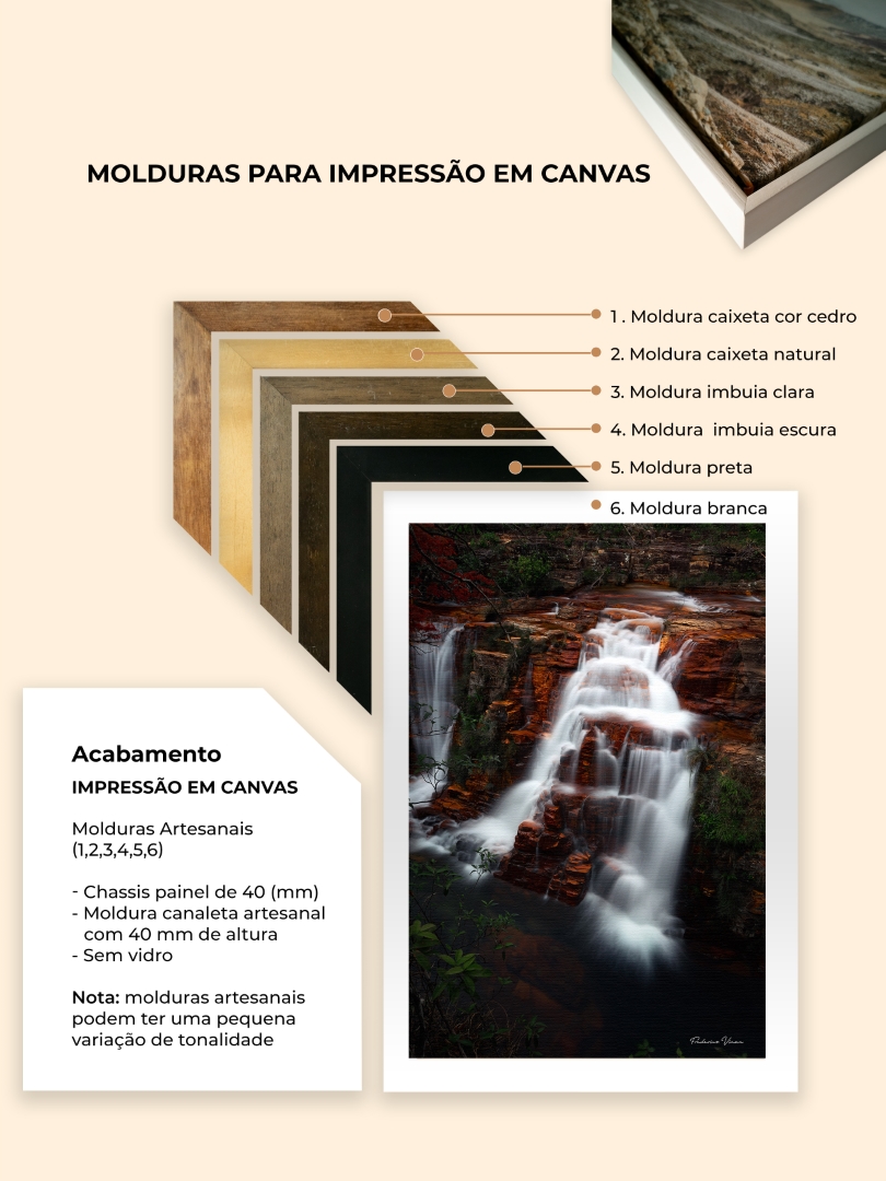 Quadro de Cachoeira do complexo do Prata, Chapada dos Veadeiros